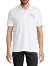 Versace Jeans Couture Men's Emblem Iridescent Polo In White