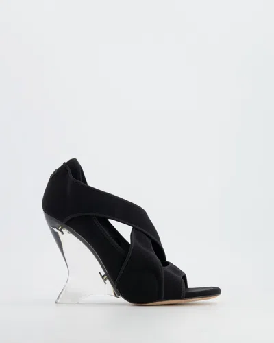 Dior Etoile Perspex Heels In Black