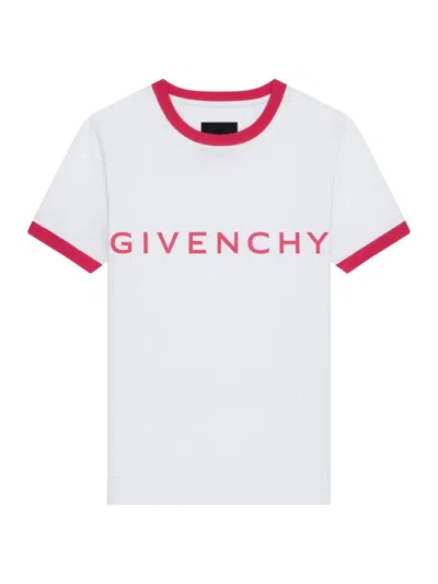 Givenchy Women's Archetype Slim Fit T-shirt In White