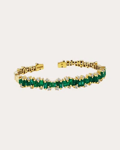 Suzanne Kalan Women's Shimmer Emerald Audrey Cuff Bracelet In Green
