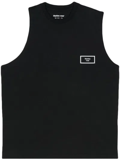 Martine Rose Logo Vest In Black