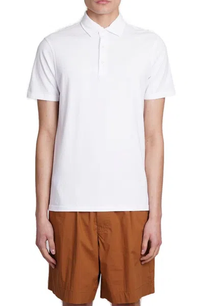 Aspesi Short Sleeved Polo Shirt In White