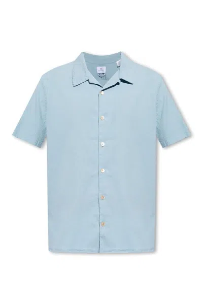 Ps By Paul Smith Ps Paul Smith Buttoned Short In Blue