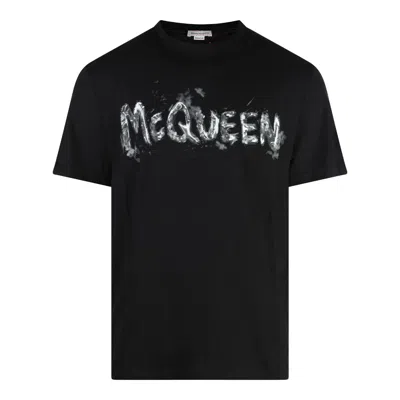 Alexander Mcqueen T-shirts And Polos In Black / Grey
