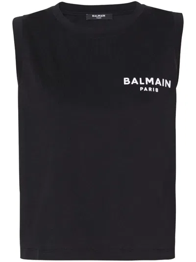 Balmain T-shirts And Polos In Noir/blanc