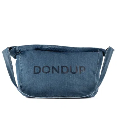 Dondup Denim Crossbody Bag In Blue