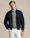 Polo Ralph Lauren Cotton Twill Full Zip Jacket In Blue