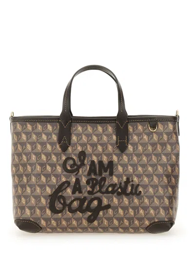 Anya Hindmarch I Am A Plastic Bag Tote Bag In Brown