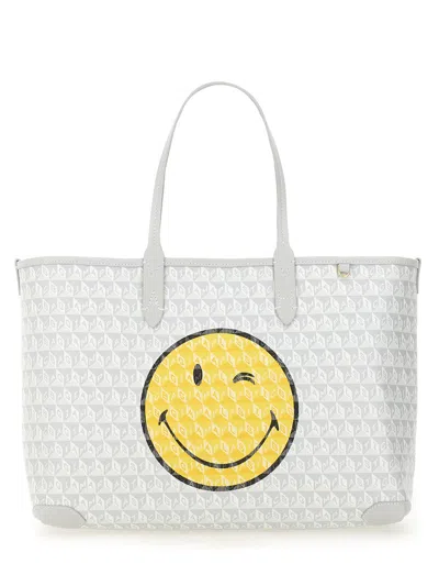 Anya Hindmarch I Am A Plastic Bag Wink Tote Bag In Multicolour