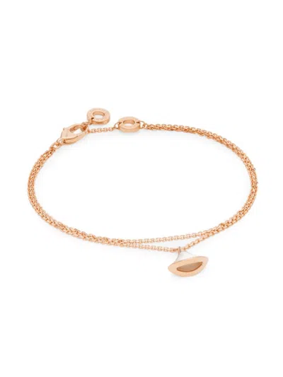 Bvlgari Women's Divas' Dream 18k Rose Gold & Mother-of-pearl Medium Charm Bracelet