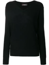 JO NO FUI V-NECK PULLOVER,172SWZ004E12129174