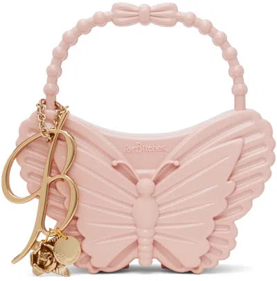 Blumarine X Forbitches Butterfly-shaped Tote Bag In Pink