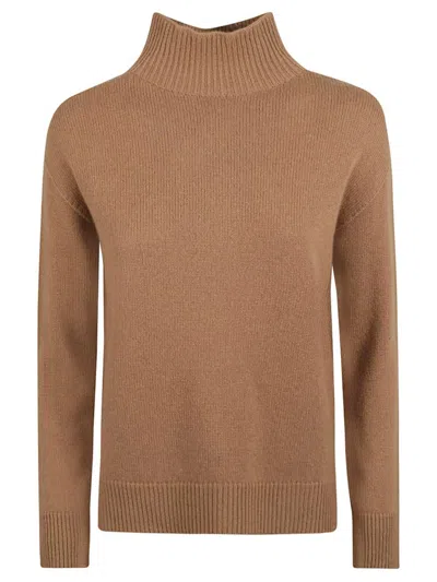 's Max Mara Turtleneck Knitted Jumper In Brown