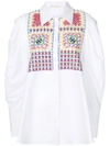 MIAHATAMI EMBROIDERED OVERSIZED SHIRT,NSH850RPOP12300291