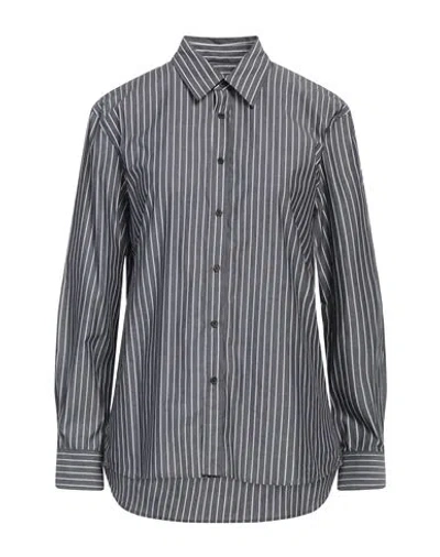 Nili Lotan Stripe-print Cotton Shirt In Grey