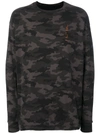 BEN TAVERNITI UNRAVEL PROJECT CAMOUFLAGE SWEATSHIRT,UMAB007F17126003992212283572