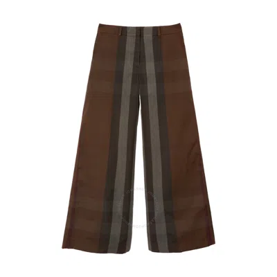 Burberry Brown Check Trousers