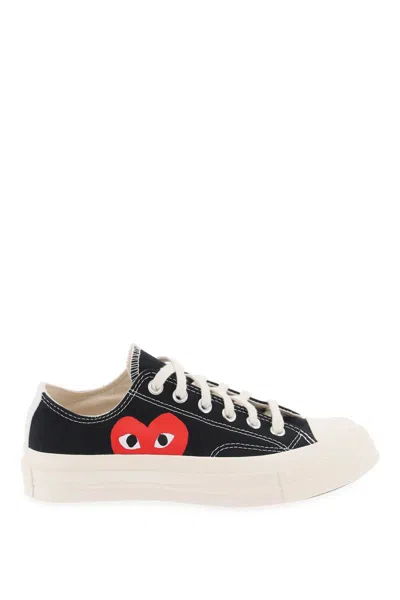 Comme Des Garçons Play Chuck 70 Low-top Sneakers  X Converse In Black