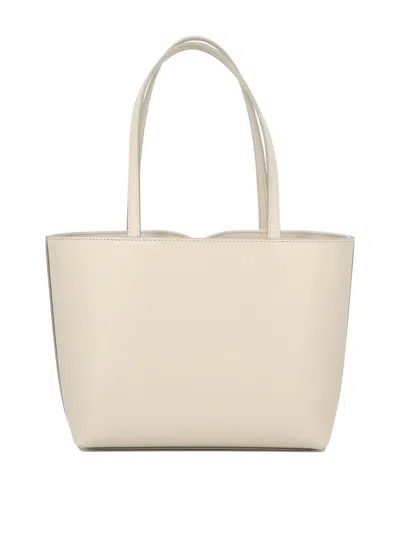 Dolce & Gabbana Small Shopping Bag With Logo In White