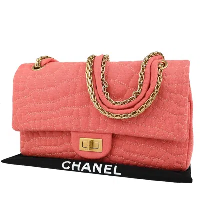 Pre-owned Chanel 2,55 Pink Canvas Shoulder Bag ()