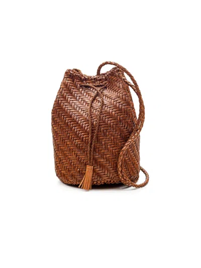 Alex Mill Dragon Diffusion Pompom Bag In Tan