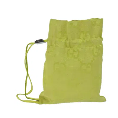 Gucci Green Canvas Clutch Bag ()