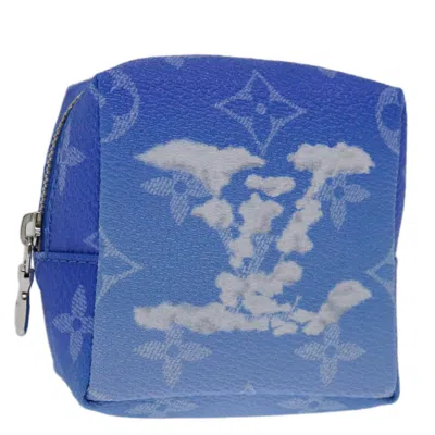 Pre-owned Louis Vuitton Blue Canvas Clutch Bag ()