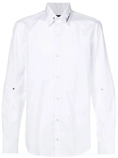 Icosae Embroidery Detail Shirt In White