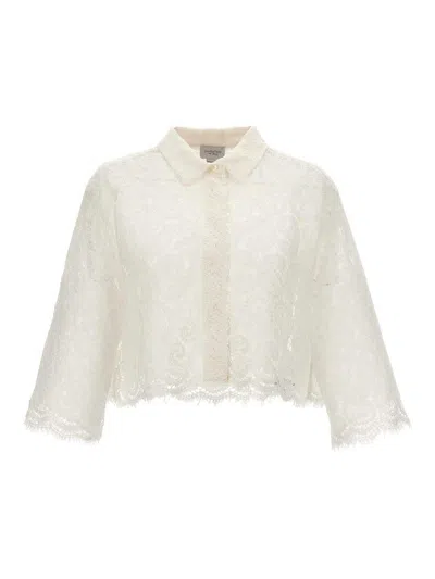 Giambattista Valli Macram Shirt In White