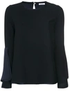 P.A.R.O.S.H BELL SLEEVED BLOUSE,POSEIDOND31036412284727