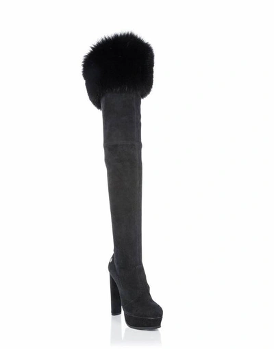 Philipp Plein Boots Hi-heels Overknees "jennifer Anna"