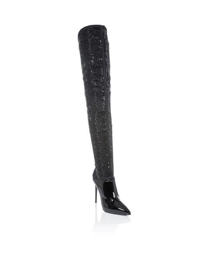 Philipp Plein Boots Hi-heels Overknees "hafsia"