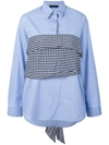 CEDRIC CHARLIER vichy poplin shirt,A0214895912128578