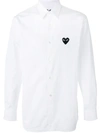 Comme Des Garçons Play White Poplin Small Heart Shirt