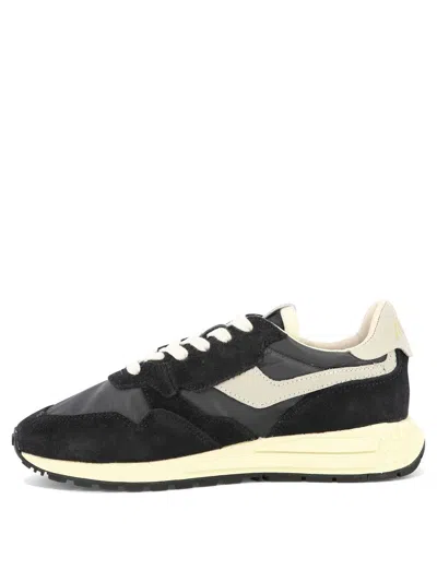 Autry Black Suede Blend Sneakers