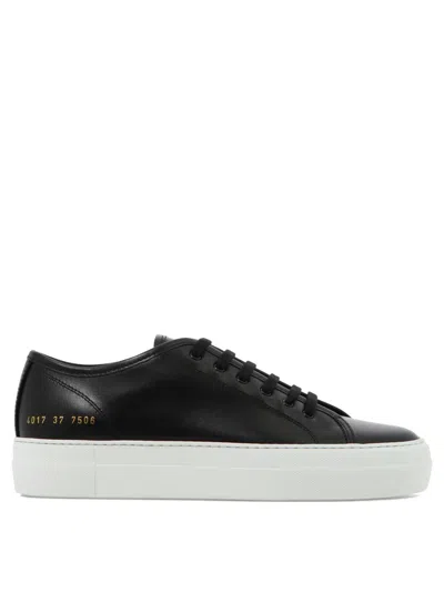 Common Projects "tournament Low" Sneakers In Black