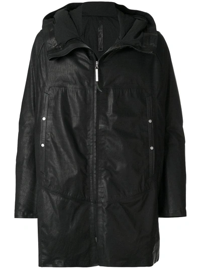 Isaac Sellam Experience Zip-up Hooded Coat In Black