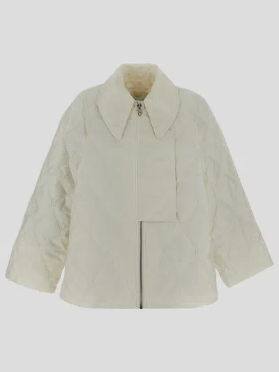 Ganni Jackets In White