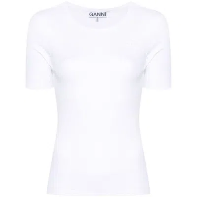Ganni T-shirts In White
