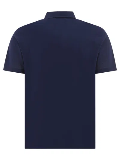 Herno Crêpe Jersey Polo Shirt In Blue