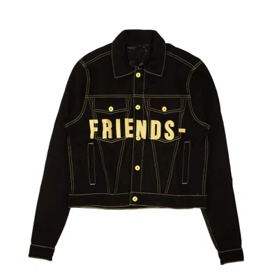 Vlone Friends Denim Jacket - Black/yellow