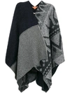 ERMANNO GALLAMINI PATCHWORK CAPE,CAPE0212303003