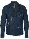 GUILD PRIME GUILD PRIME DENIM BIKER JACKET - BLUE,71F276032712336448