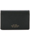 Smythson Snap Button Wallet In Black