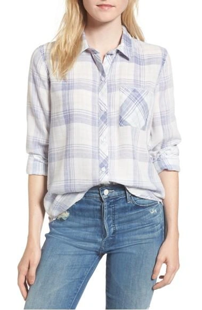 Rails Hunter Plaid Shirt In Violet Cloud Wash