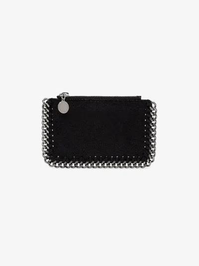 Stella Mccartney Zip Card Holder In Black