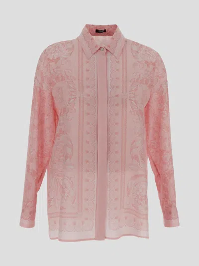 Versace Shirts In Palepink