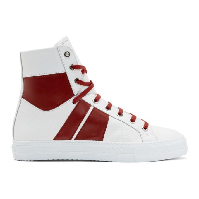 Amiri Sneakers In 117whr White/red | ModeSens