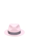Borsalino Fedora Felt Hat In Rosa
