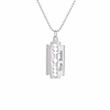 True Rocks Sterling Silver Razorblade Pendant In Razorblade